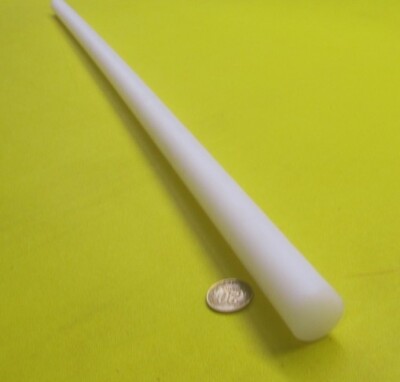 UHMW White Round Rod  1.00'' Diameter x 36'' Long,  1 Unit, Extruded