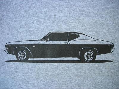 1969 Chevelle SS T-shirt, '69 Malibu 69, L34 L78 396 chevy chevrolet