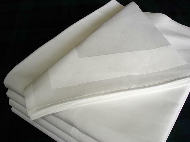 Tischdecke Servietten Vollzwirn Damast Baumwolle Gastro Hotel Catering Hochzeit 