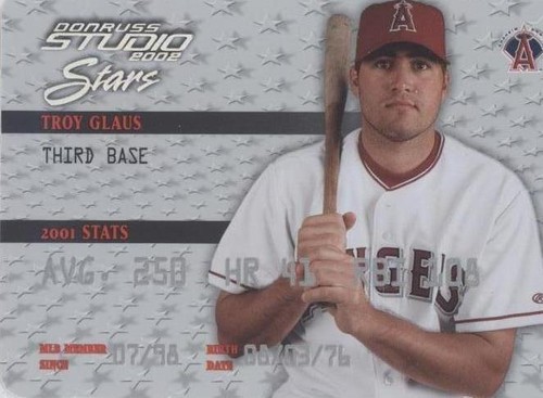 2002 Donruss Studio - Troy Glaus #SS-36
