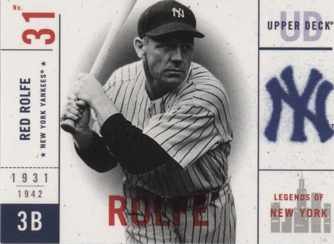 2001 Upper Deck Legends of New York - Red Rolfe #114