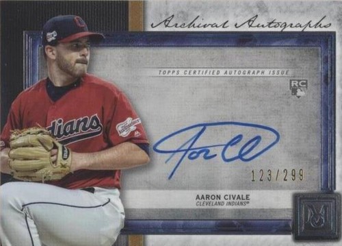 2020 Topps Museum Collection - Aaron Civale #AA-AC