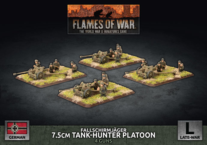 Fallschirmjager 7,5cm Взвод охотников за танками German Late Flames of War