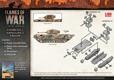 Flames of War Churchill Armoured Troop British BBX44
