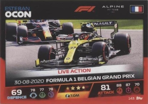 2021 Topps F1 Turbo Attax - Esteban Ocon #143
