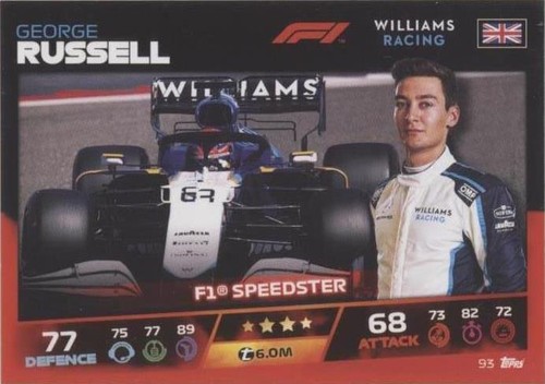 2021 Topps F1 Turbo Attax - George Russell #93