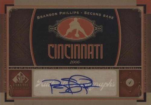 2012 SP Signature Edition - Brandon Phillips #CIN 3