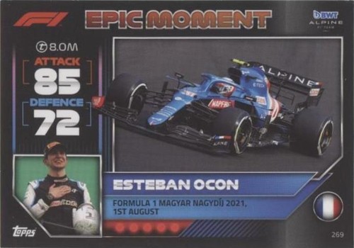 2022 Topps F1 Turbo Attax - Esteban Ocon #269