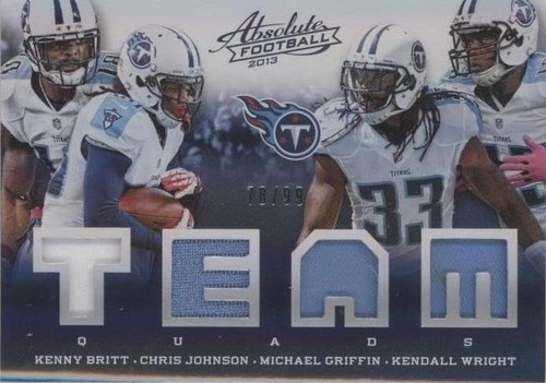 2013 Panini Absolute Chris Johnson Kendall Wright Kenny Britt #19