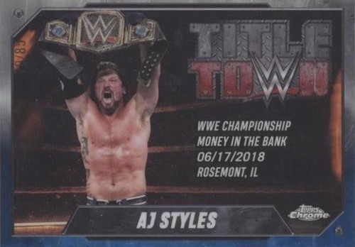 2025 Topps Chrome WWE - AJ Styles #TT-AJS