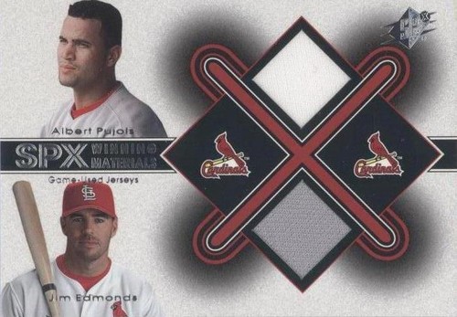 2001 SPx - Albert Pujols Jim Edmonds #AP-JE