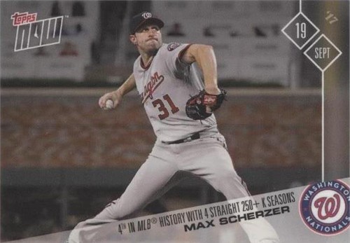 2017 Topps Now - Max Scherzer #625