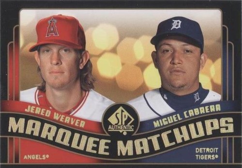2008 SP Authentic - Jered Weaver Miguel Cabrera #MM-45