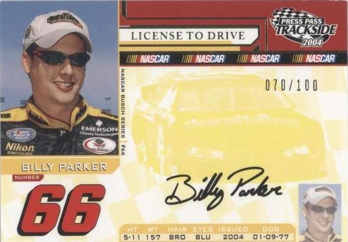 2004 Press Pass Trackside - Billy Parker #97