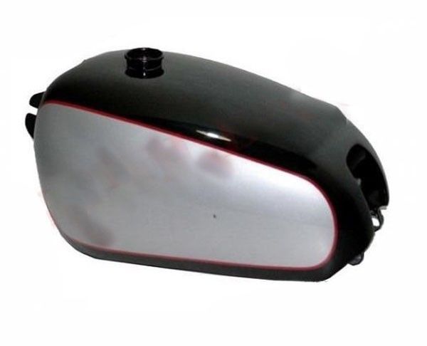 New 1950 BSA Golden Flash A10 Black Silver Fuel Petrol Tank With Tap & Cap 