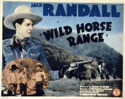 Wild Horse Range poster Addison Randall as Jack Randall 1940 Old Movie Photo