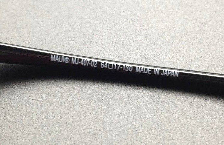 AUTHENTIC MAUI JIM  SPORT  407-02 HO'OKIPA PC-BG POLARIZED SUNGLASSES