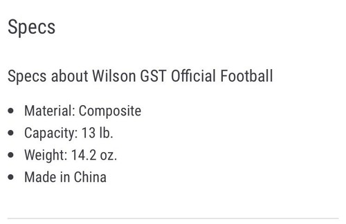 2 Wilson GST Composite Game Footballs Official Size NGL National Gridiron League