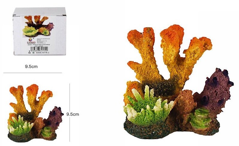 Pianta Piantina Artificiale Per Acquario Decorazione Ornamento 64532 dfh