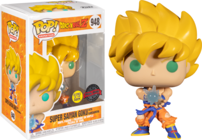 Super saiyan goku pop vinyl cheap glow in the dark