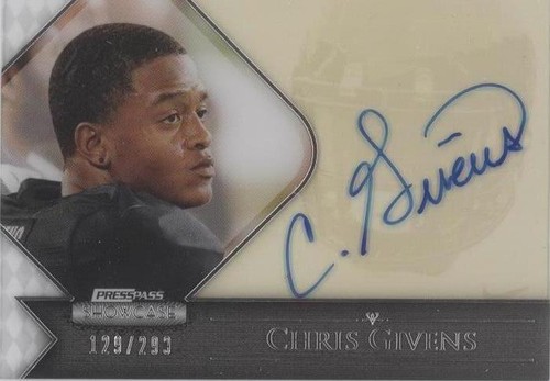 2012 Press Pass Showcase Chris Givens #SC-CG2