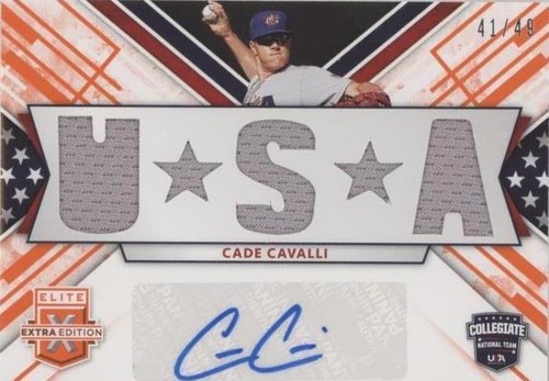2019 Panini Elite Extra Edition - Cade Cavalli #USMS-CC