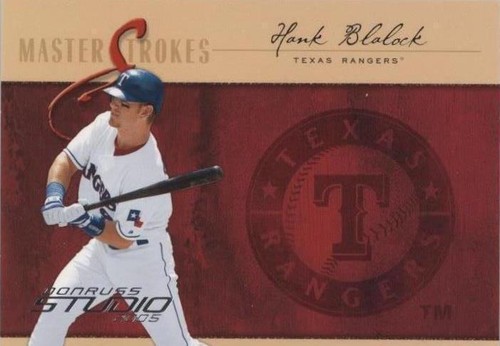 2005 Donruss Studio - Hank Blalock #MS-17