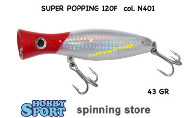 POPPER SUPER POPPING STR 120 mm GR 43  COL. N401 RED HEAD TESTAROSSA - 322673