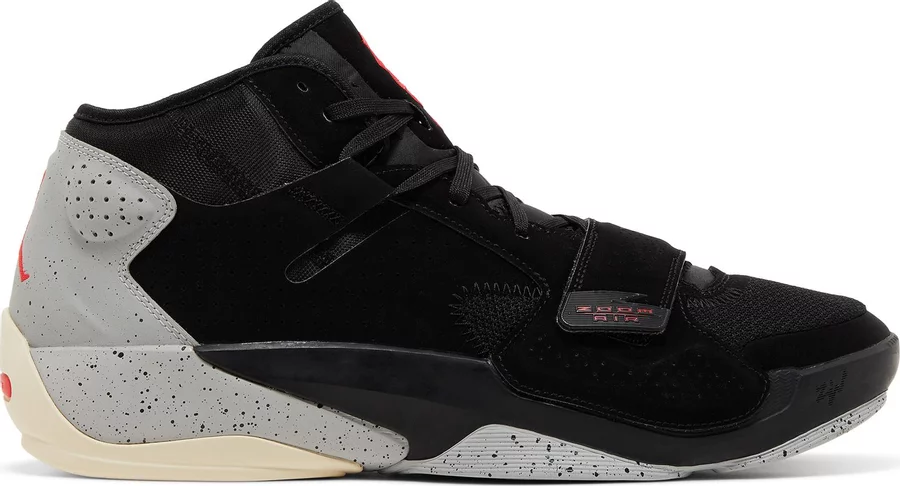 

Кроссовки Nike Air Jordan Zion 2 Black Cement Red Black Grey D09161-060 мужские 10, Черный, Jordan Zion 2