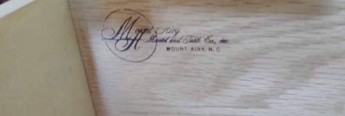 Vintage Mount Airy French Provincial China Cabinet Hutch Dining Room Breakfront