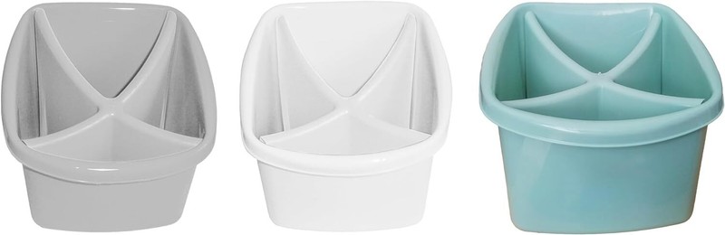 Besteckabtropfkorb 2tlg 17x17x14cm Besteckkorb Abtropfkorb Besteck 3-Var Korb 05