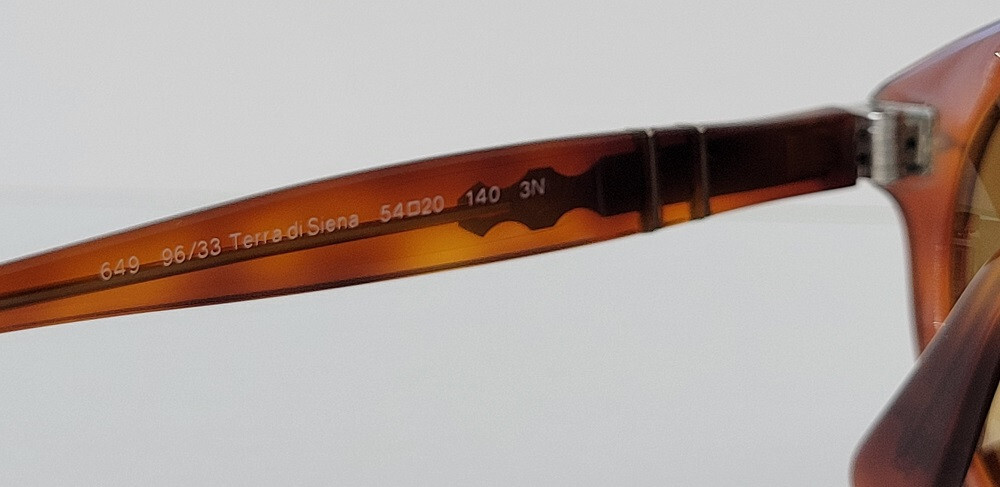 Pre-owned Persol 649 Sunglasses Light Havana 96/33 Authentic Size 54m In Brown
