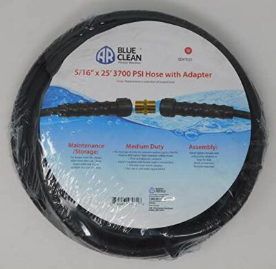 AR North America SD47031 Hose: 25' x 5/16'' w/MMxMM Adapt 3700 PSI