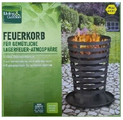 Feuerkorb Feuerstelle Garten Feuer Feuersäule Lagerfeuer Feuerschale Kamin NEU