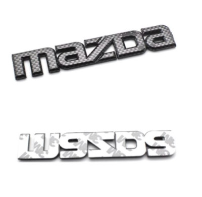 NEW 1x JDM CARBON FIBER MAZDA FENDER BADGE TRUNK BADGE EMBLEM FENDER MAZDASPEED