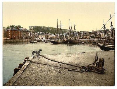 Photo:Padstow Quay,Cornwall,England,c1895
