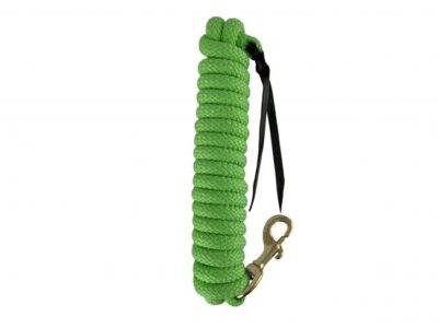 Showman 14' Nylon Pro Braid Training Lead w/ Brass Snap & Leather Popper