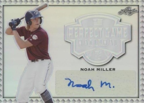 2020 Leaf Perfect Game National Showcase - Noah Miller #BA-NM1