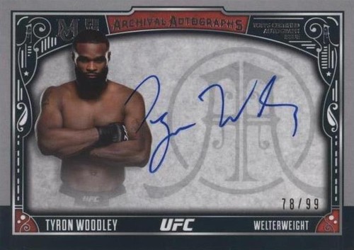 2016 Topps Museum Collection - Tyron Woodley #AA-TW