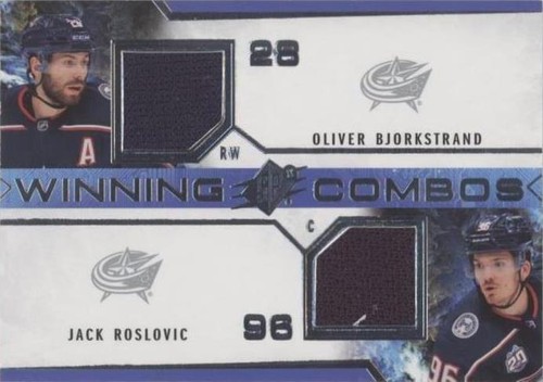 2021-22 SPx - Jack Roslovic Oliver Bjorkstrand #WC-OBJR