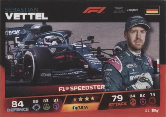 2021 Topps F1 Turbo Attax - Sebastian Vettel #41