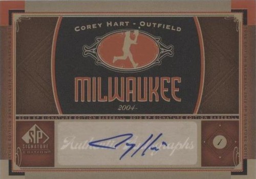 2012 SP Signature Edition - Corey Hart #MIL 5