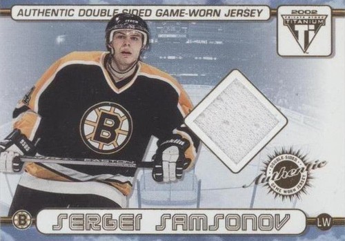 2001-02 Pacific Private Stock Titanium - Bill Guerin Sergei Samsonov #3