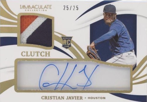 2021 Panini Immaculate Collection - Cristian Javier #CCR-CJ