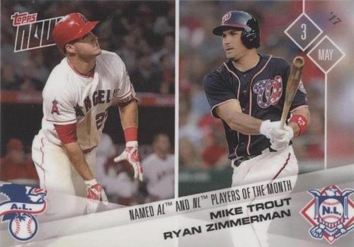2017 Topps Now - Mike Trout Ryan Zimmerman #109