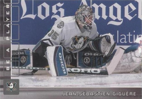 2001-02 In the Game Be A Player Memorabilia - Jean-Sebastien Giguere #32