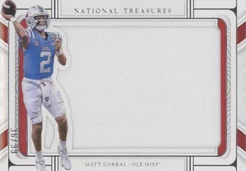 2022 Panini National Treasures Collegiate Matt Corral #HOU-MCO