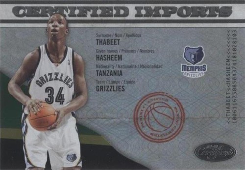 2009-10 Panini Certified - Hasheem Thabeet #05