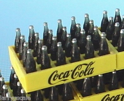 Coca Cola Case of Quart Bottles 1/24 Scale G Scale Diorama Accessory Item (s)
