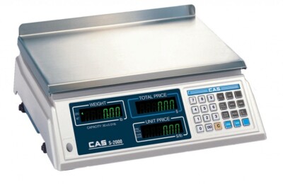 Cas S2000 Price Computing Scale Dual Range 30/60 lb x .01/.02 lb